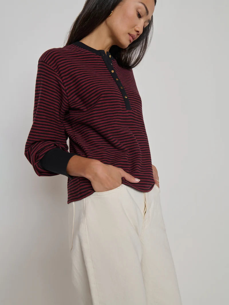 Nation LA Victoria HenleyMini Truffle Stripe