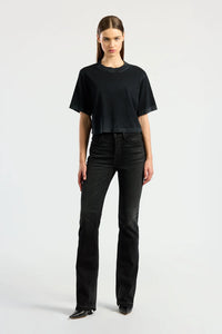 COTTON CITIZEN TOKYO CROP TEE VINTAGE BLACK