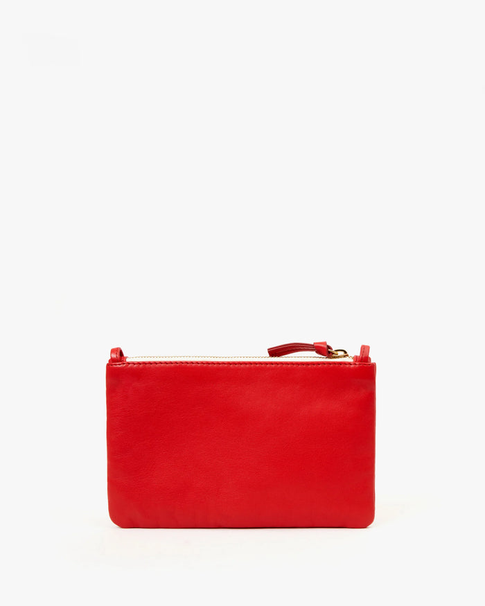 Clare V. Wallet Clutch w/ Tabs Rosa Nappa