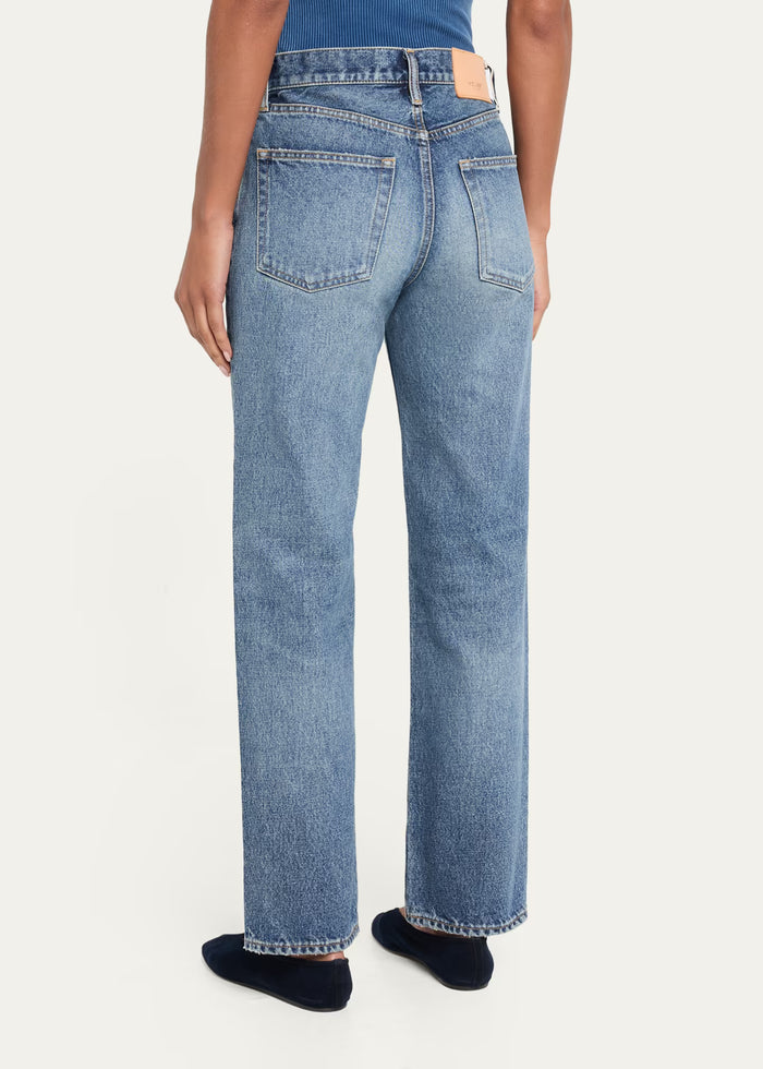 Moussy Wythe Mid-Rise Straight-Leg Jeans