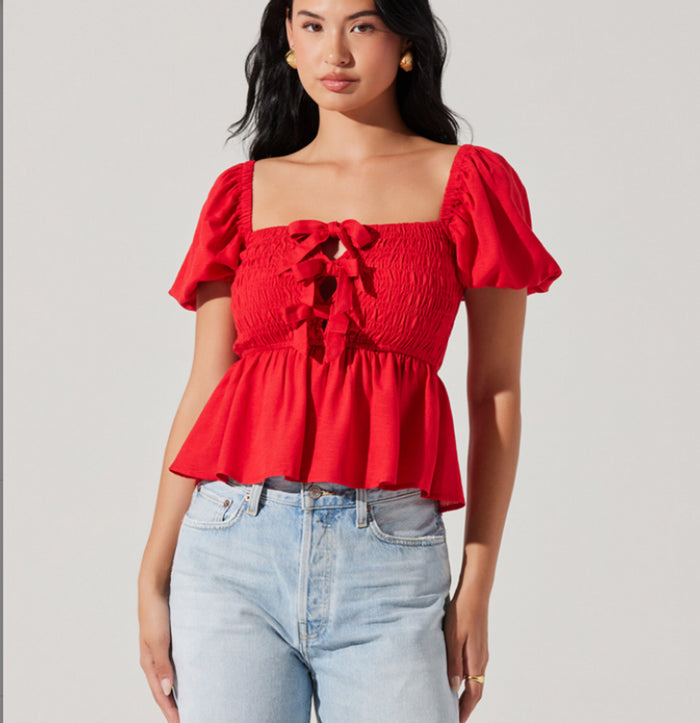 ASTR Darlene Top Red