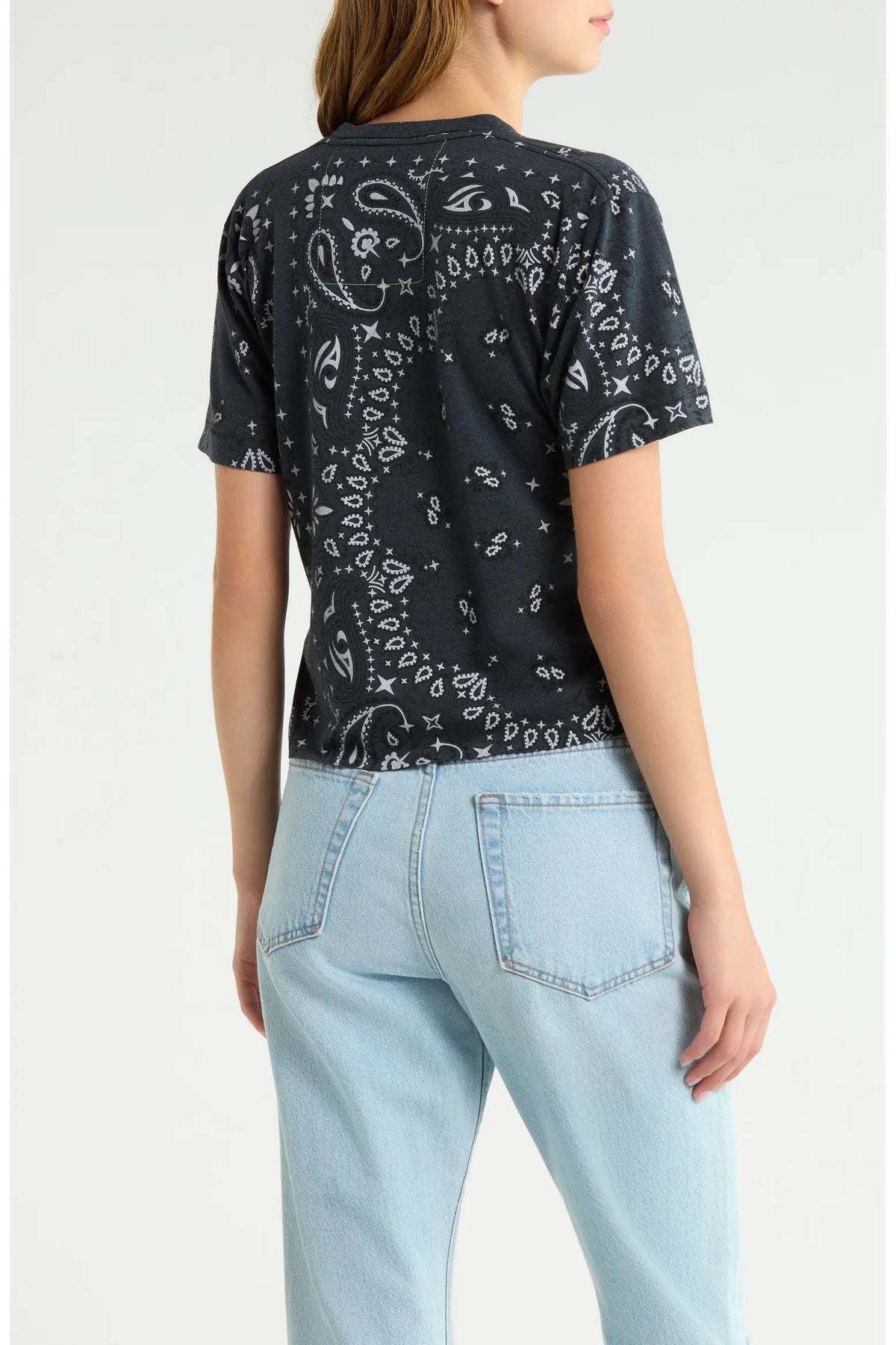 Aviator Nation Bandana Boyfriend T-Shirt  Charcoal