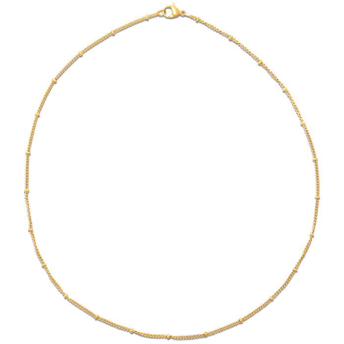Ellie Vail Jewelry - Ellie Vail - Helsa Dainty Beaded Chain Necklace - Gold