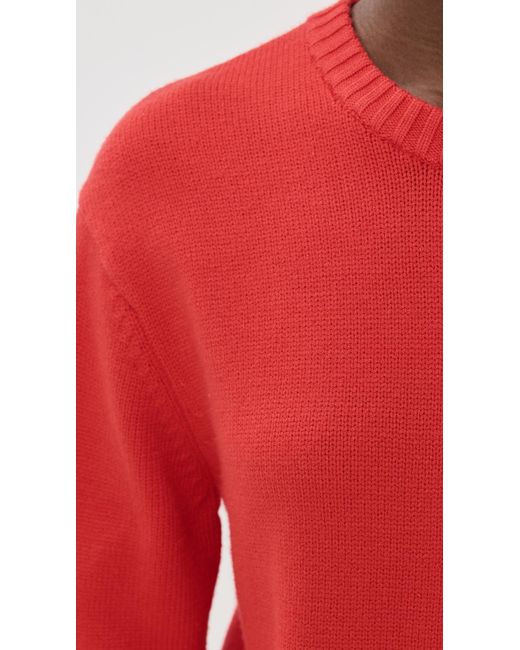 GOOD AMERICAN Women's Red Cozy Crewneck