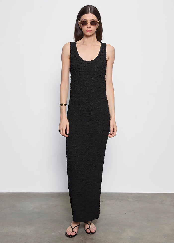 Enza Costa Dimension Tank Maxi Dress - Black