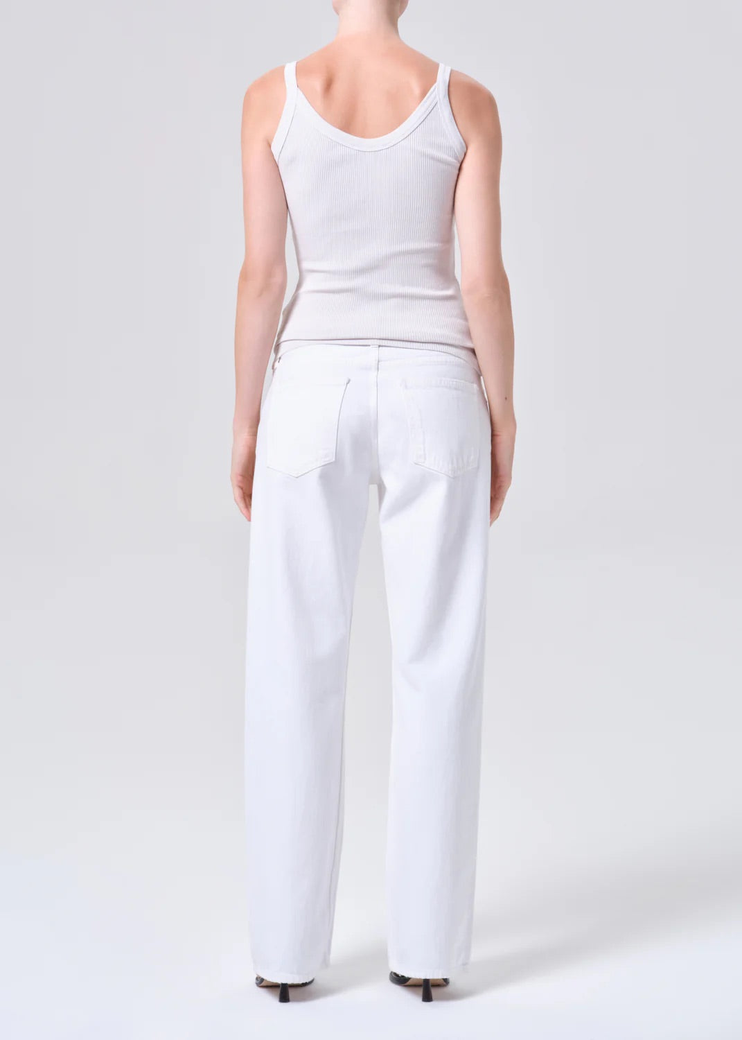 AGOLDE Low Rise Loose In Marshmallow