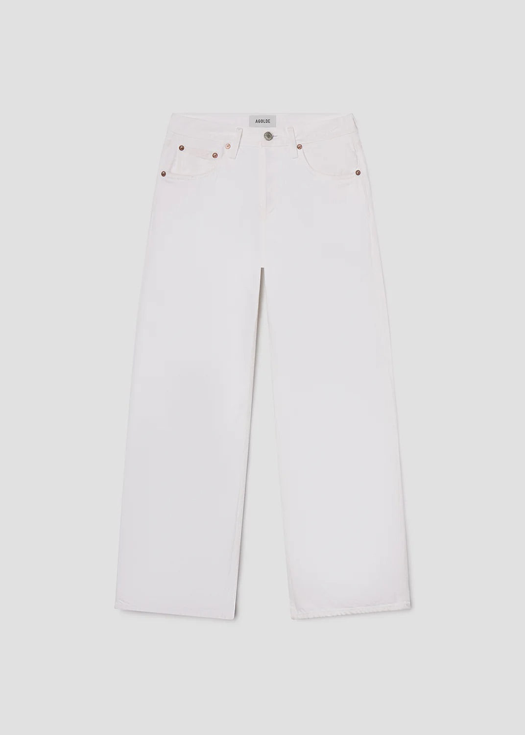 AGOLDE Low Rise Loose In Marshmallow