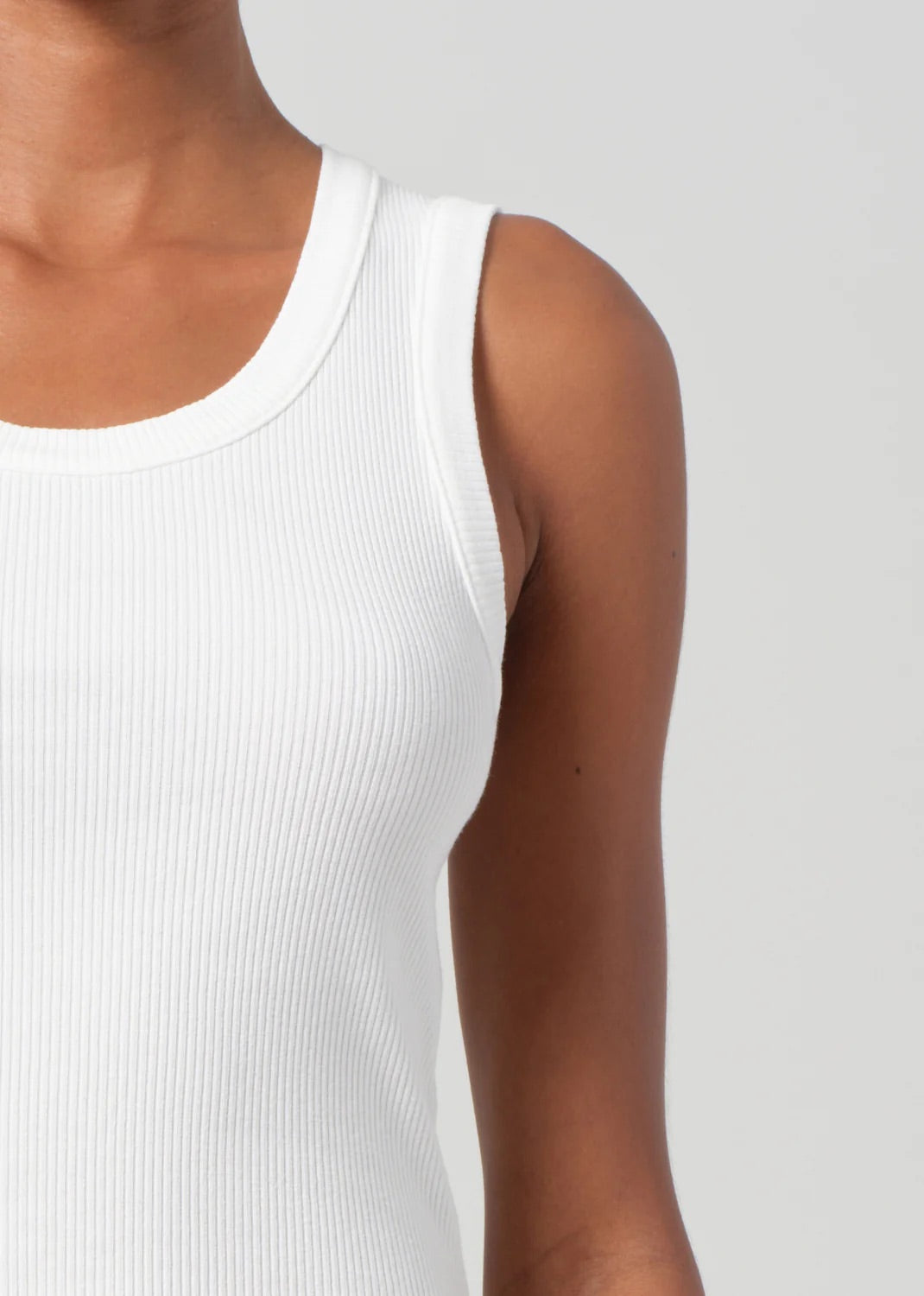 AGOLDE Shrunken Poppy Tank In White