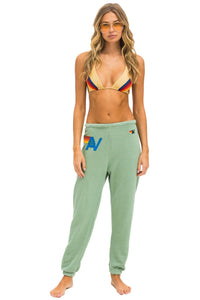 AVIATOR NATION LOGO STITCH SWEATPANTS - SAGE