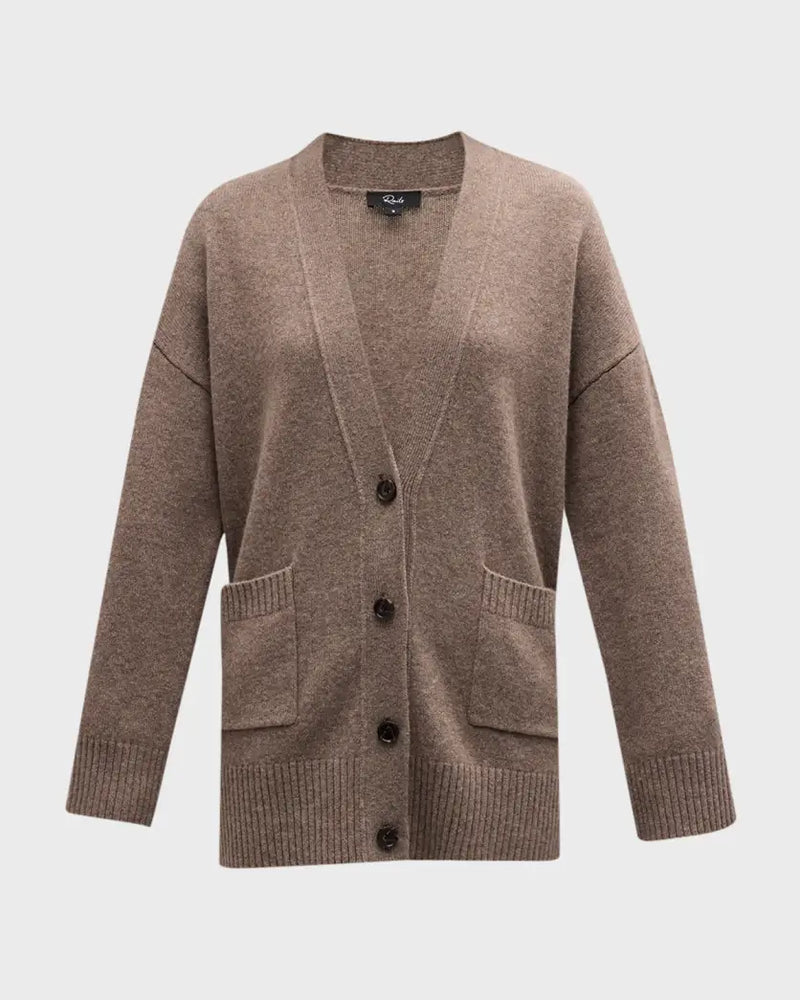Rails Perry Cashmere Wool Cardigan Mink