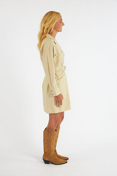 Rails Noor Trench coat-inspired mini dress - Tidal Foam