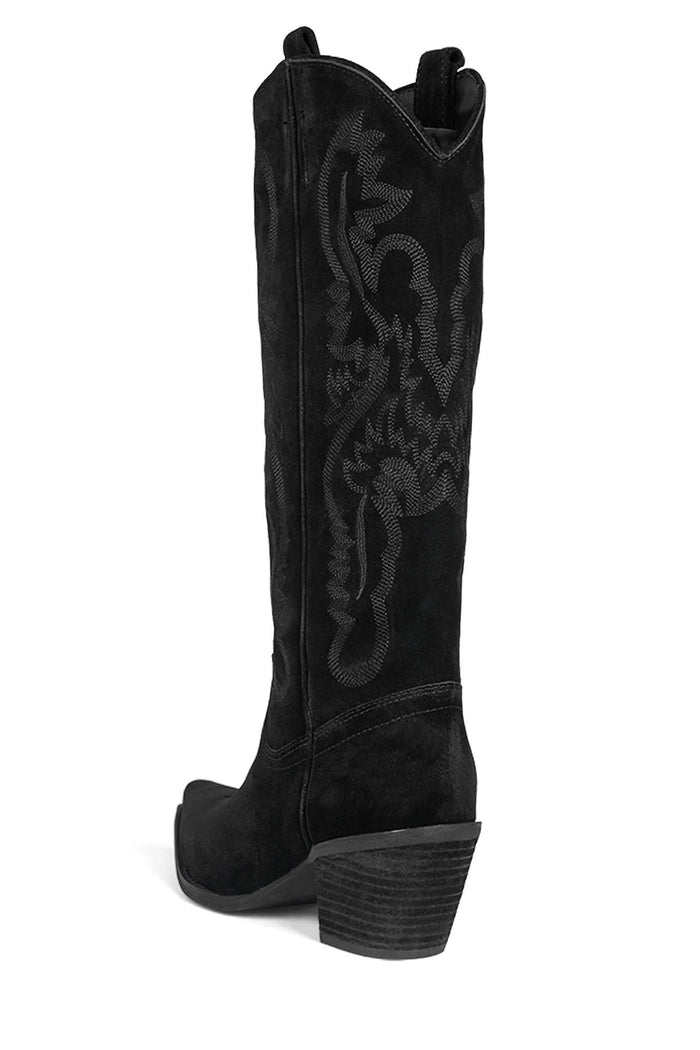 JEFFERY CAMPBELL RANCHER-K BLACK OILED SUEDE