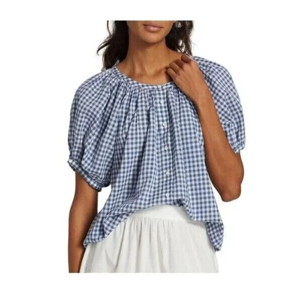 Dôen JUNE TOP Blue Gingham