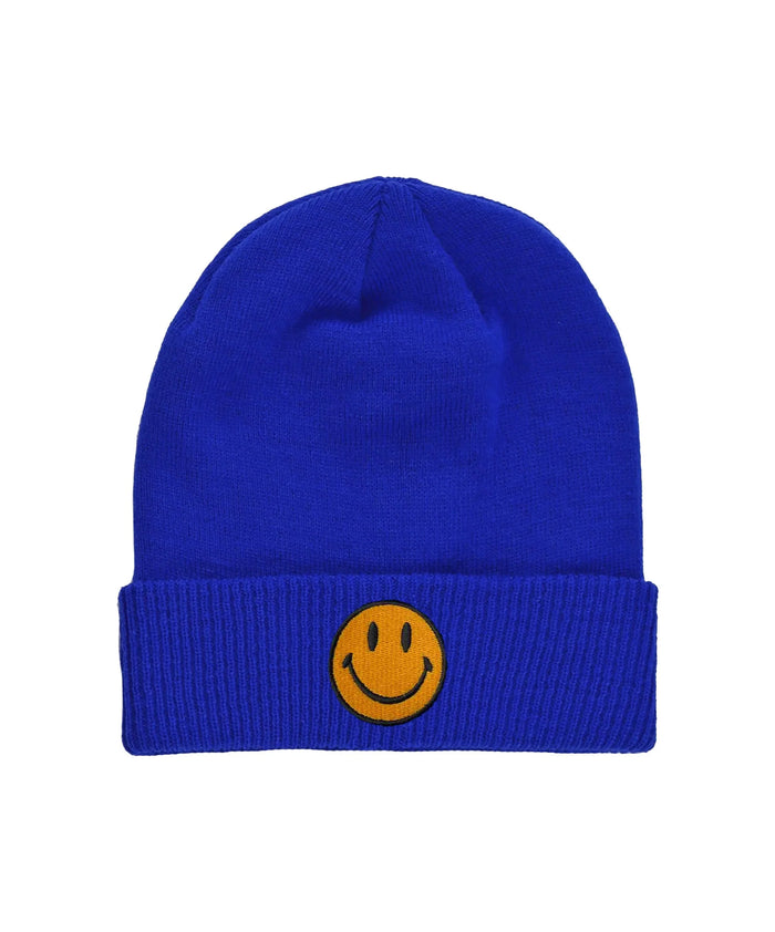 Aviator Nation SMILEY 2 RIB CUFF BEANIE Royal Blue