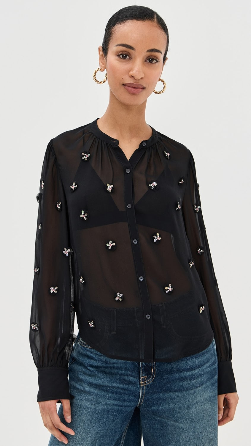 Ulla Johnson Bea Blouse Noir