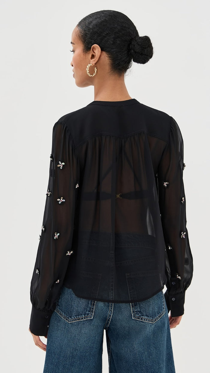 Ulla Johnson Bea Blouse Noir