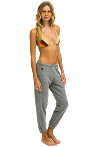 Aviator Nation 5 STRIPE SWEATPANTS - HEATHER GREY