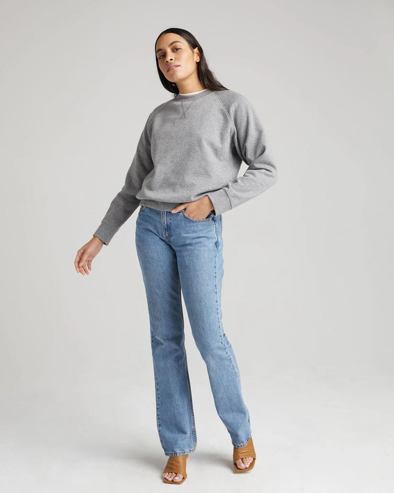 RicherPoorer Women's Recycled Fleece Sweatshirt - Heather Grey