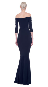 Norma Kamali OFF SHOULDER FISHTAIL GOWN