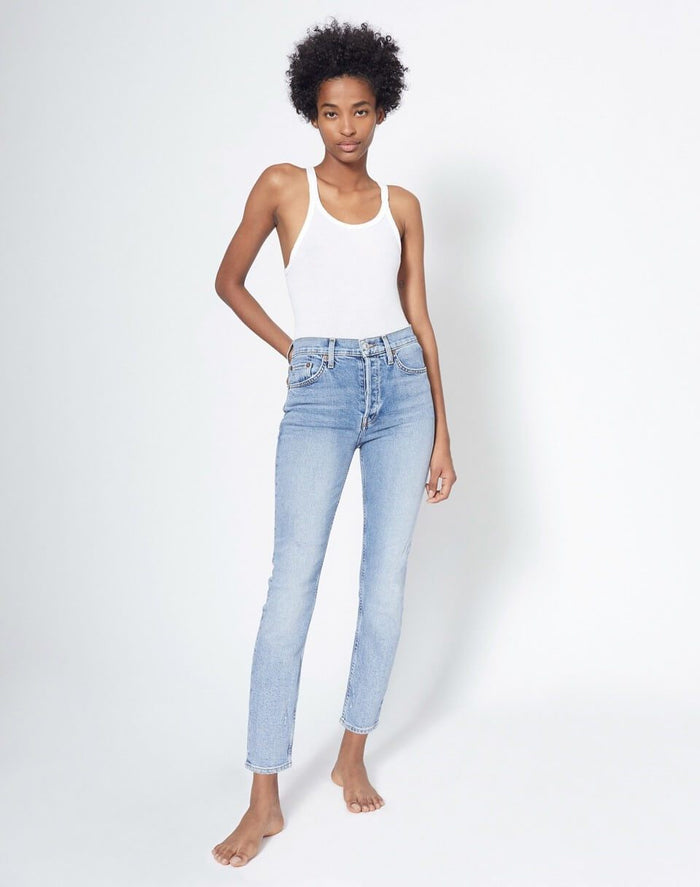 RE/DONE 90s High Rise Ankle Crop - Mid 90s